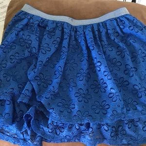 Blue mini skort